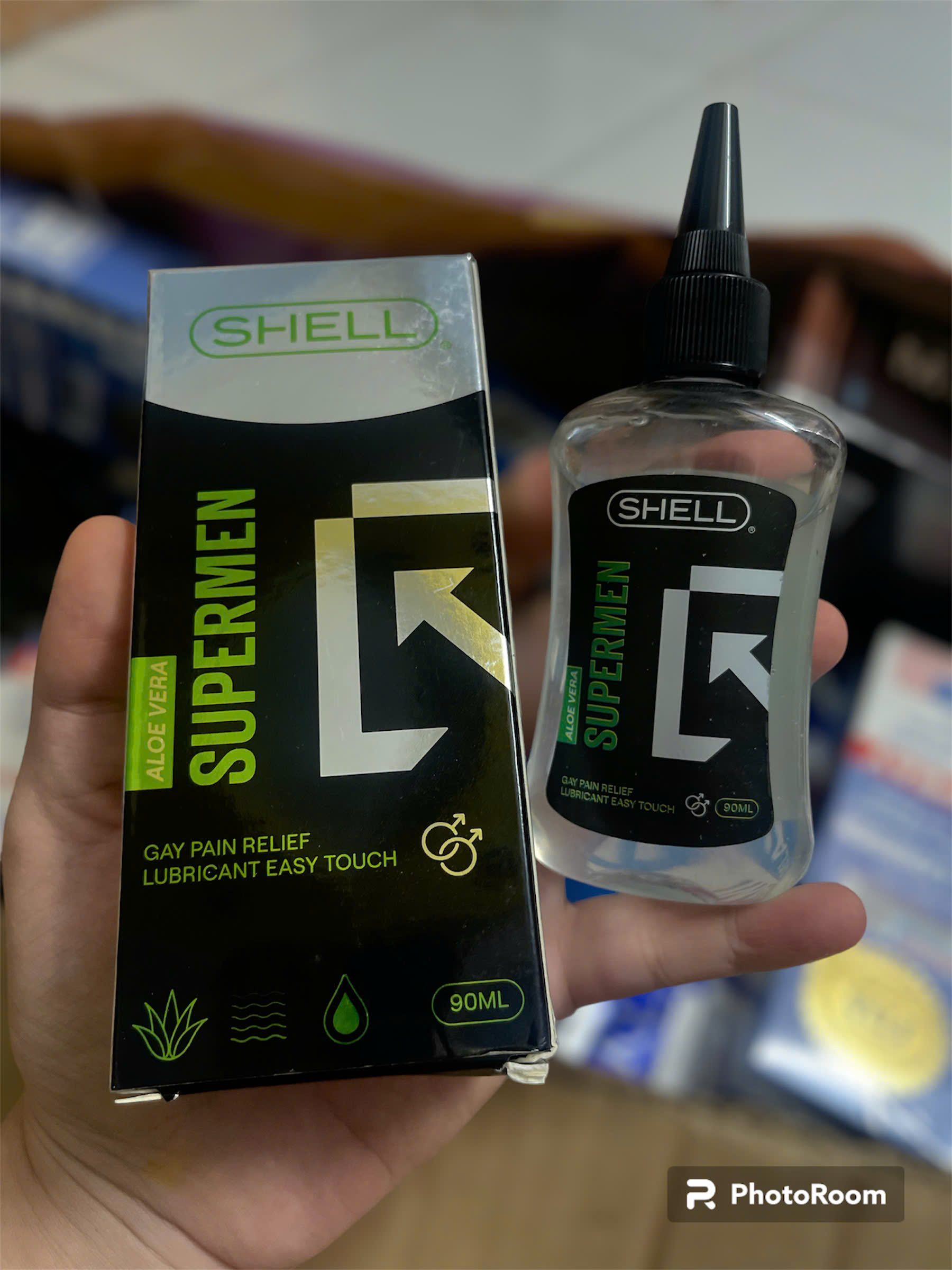 GEL BÔI TRƠN HẬU MÔN SHELL Super Men Aloevera 90ML