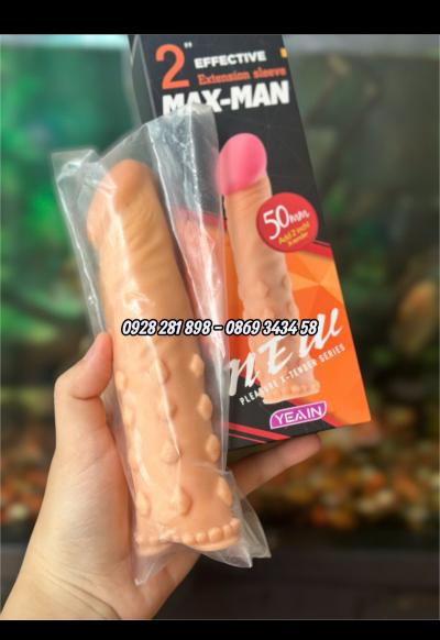 Đôn Dên MAX-MAN TĂNG 6CM – CÓ GÂN,BI Tăng Kích Thước & Kéo Dài Thời Gian Quan Hệ Hiệu Quả